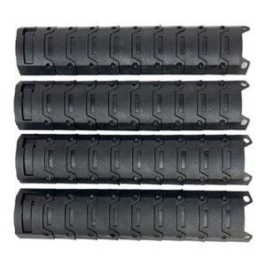 Picatinny Rail Covers - Linked Scales - Black