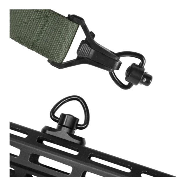 QD Quick Detach Triangular Sling Swivel with MLOK Base Mount Adaptor