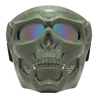Skull Protective Face Mask - Green