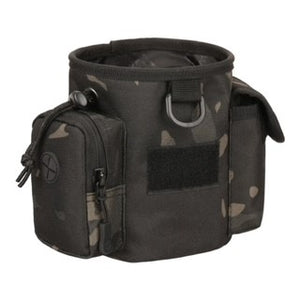 Tactical Molle Utility Dump Pouch with Dual Accessories EDC Pouches - Black Camouflage