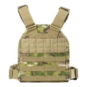 Yakeda Military Tactical Plate Carrier Rapid Assault Vest - CP Multi-Cam