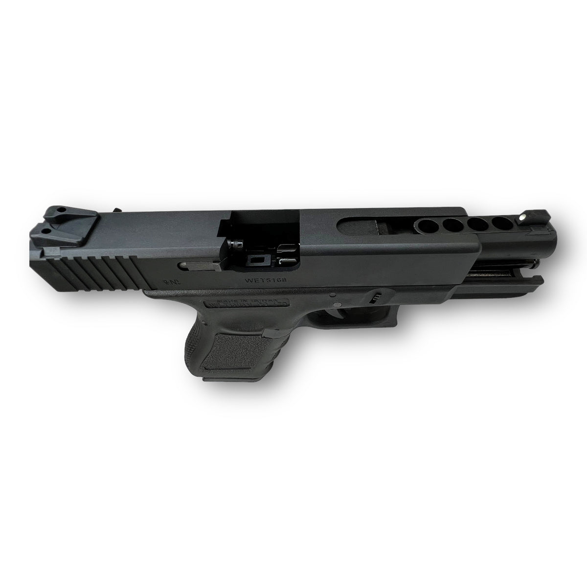 WE Tech Glock G23 Gen4 GBB Full Automatic Gel Blaster Pistol Replica (Black) - WE-G004A-BK