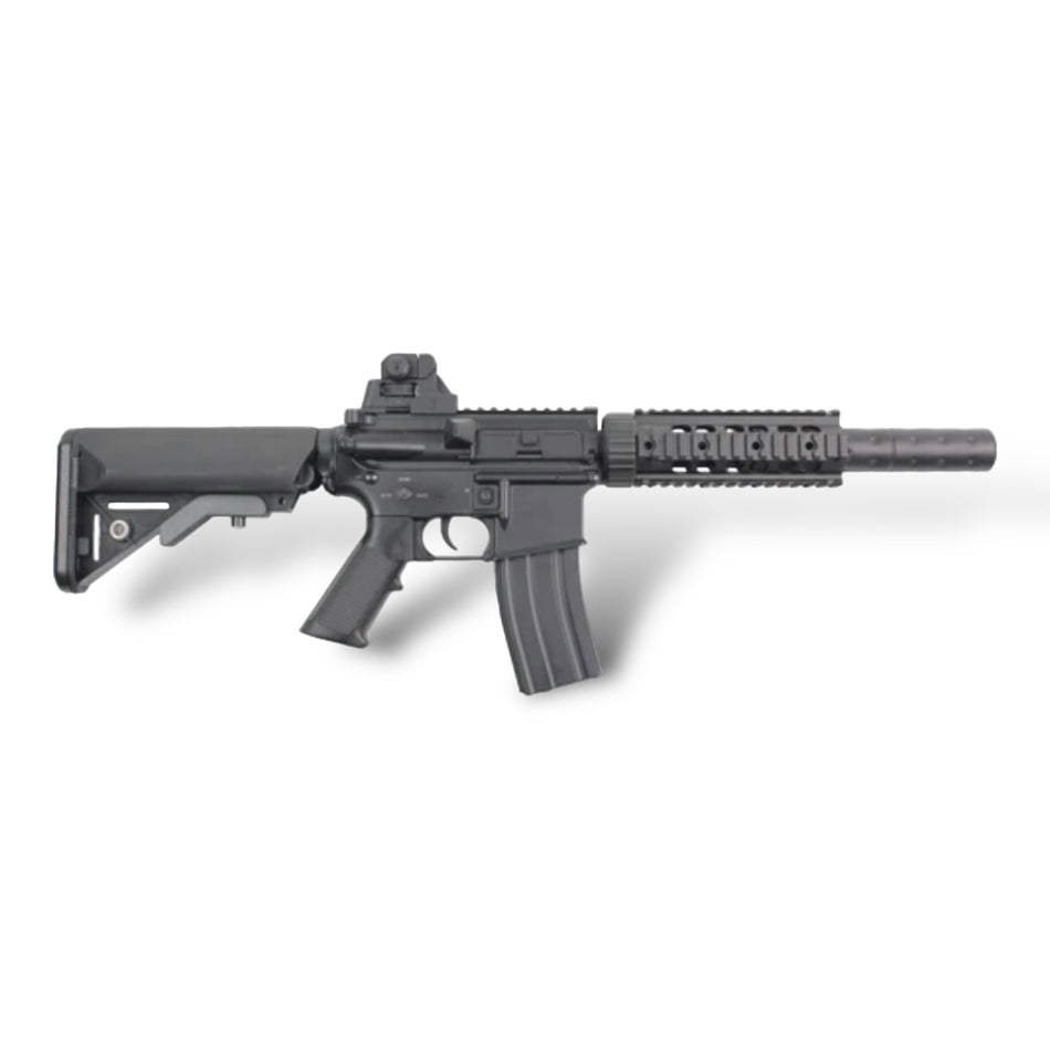 Double Bell M4 CQB Full Metal Gel Blaster Rifle AEG (Black) - 038