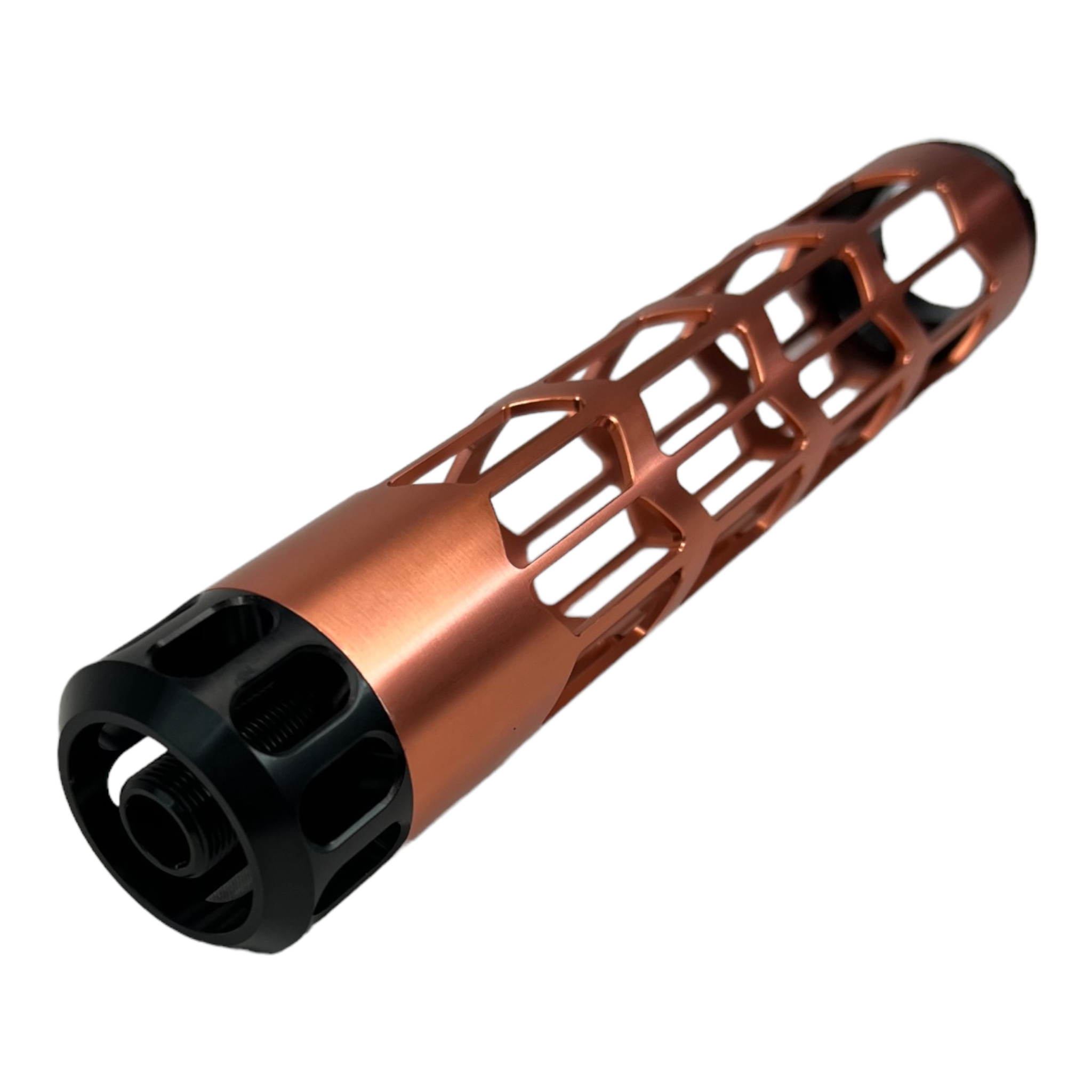 Aztech Innovations Skeletonized CNC Hand Guard - 200mm Size - Rose Gold