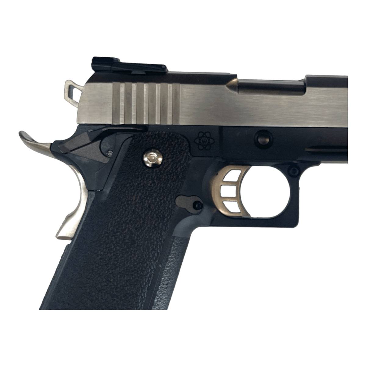 WE Tech 'T-REX' Metal Competition Series Hi-Capa 5.1" GBB Pistol - No Markings - WE-H001WET-SV-GB