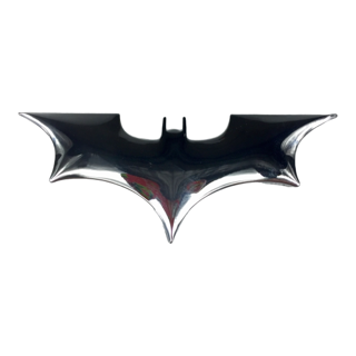 3D Metal Bat Decal Sticker - Silver