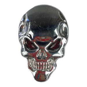 3D Metal Skull Decal Sticker