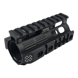 4" Noveske Picatinny Quad Rail Metal Handguard - MLok & Picatinny System Capable- Black