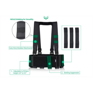 Amomax 9 Pouch Low Profile Chest Rig 