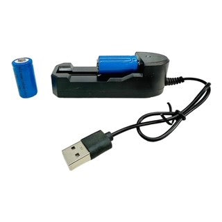 USB Battery Charger with CR123A Rechargeable Batteries – Ideal Power Solution for Tactical Optics
