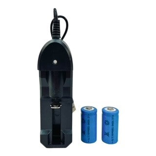 USB Battery Charger with CR123A Rechargeable Batteries – Ideal Power Solution for Tactical Optics