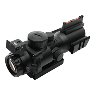 Rifle Scope - Belleshi 4 x 32 Red/Green/Blue Triple Illuminated scope & optic fibre battle sights