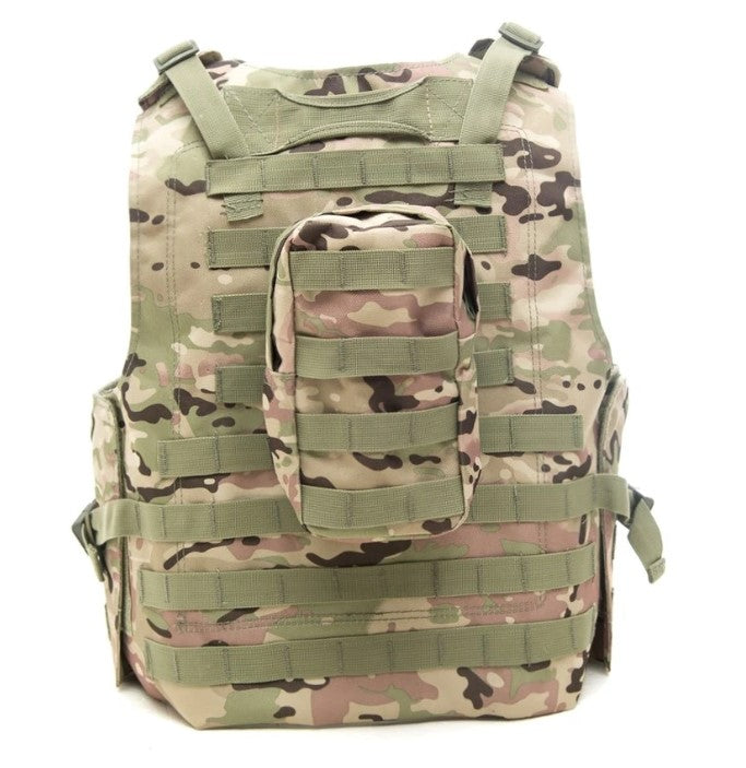 Combat Assault Tactical Plate Carrier Vest - Multi-Cam