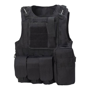 Combat Assault Tactical Plate Carrier Vest - Black