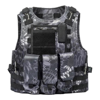 Combat Assault Tactical Plate Carrier Vest - Typhoon Kryptek