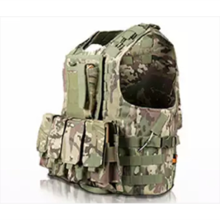 Combat Assault Tactical Plate Carrier Vest - Multi-Cam