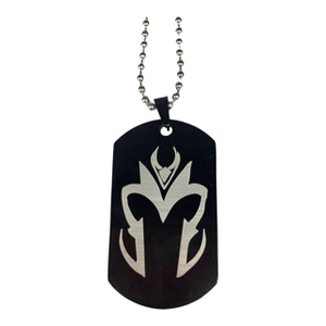 Dog Tag Pendant Necklace - Tribal