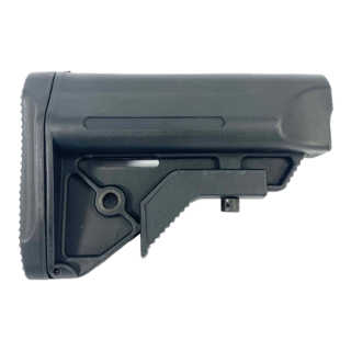 AM Buttstock (Crane style) with quick access to large battery storage compartment - Black