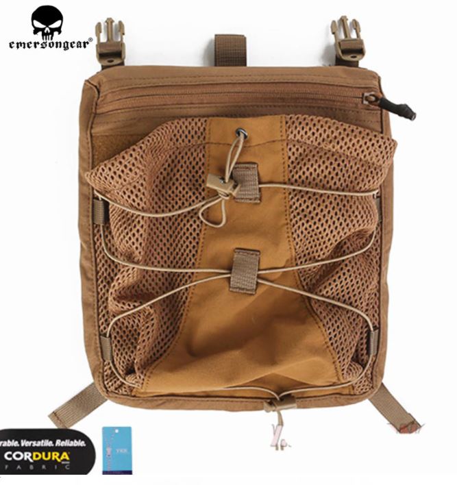 EmersonGear LXB Bungee Helmet Backpack Panel for 420 Vest - Coyote Brown