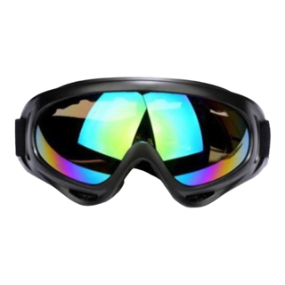Large Protective Eye Goggles - Rainbow Lens