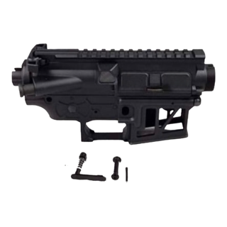 M4 Gel Blaster Skeletonised Custom Receiver - Black