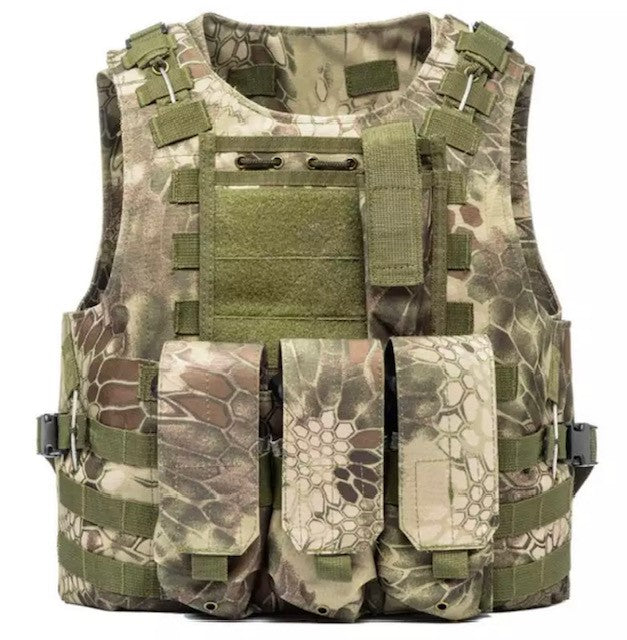 Combat Assault Tactical Plate Carrier Vest - 'Mandrake' Jungle Kryptek