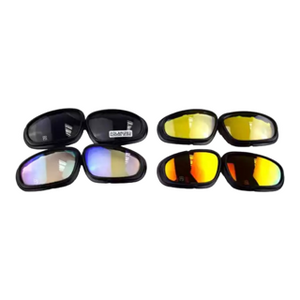 Gel Blaster Protective Eyewear - FS Polarised Tactical Safety Glasses with 4 sets of Interchangeable Lenses