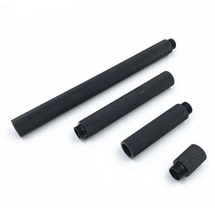 Gel Blaster Rifle Outer Barrel - 4 x Piece Universal Modular Kit - Metal Knurled Texture