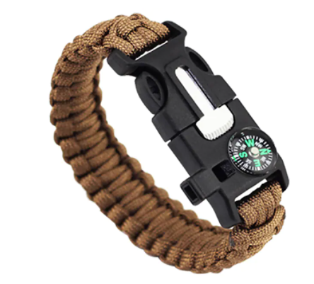 Paracord Survival Bracelet - Tan