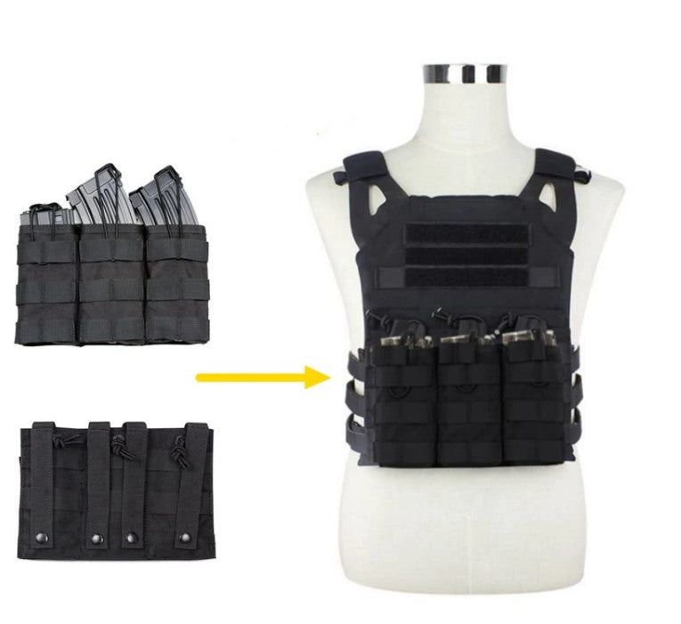 Military Tactical Vest Plate Carrier - Black