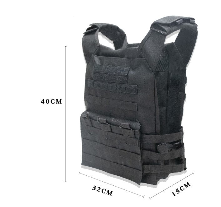 Military Tactical Vest Plate Carrier - Black