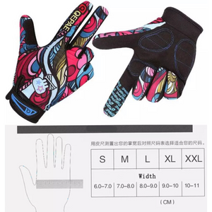 Qeapae Full Finger Sports Gloves - Size Chart