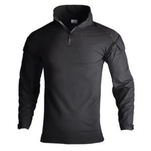 Tactical Shirt - Long Sleeve SWAT Military Combat Style - Black
