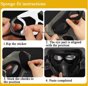 Skull Protective Face Mask Fitting Instructions