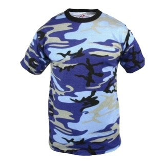 Electric Blue Urban Camouflage T-Shirt