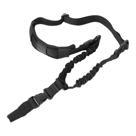 Tacbull Tactical Single Point Sling with Hook for Heavy-Duty Rifles - Black