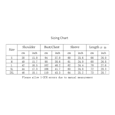 Sizing Chart