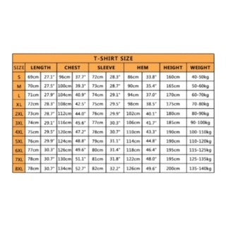 Sizing Chart