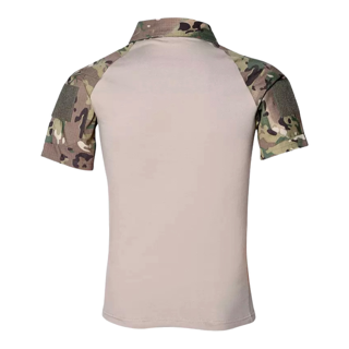 Short Sleeve Military Tactical Shirt - Tan CP Multi-Cam