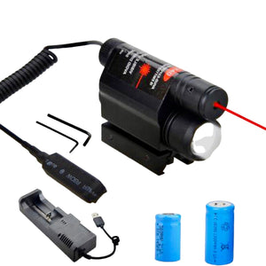 Tactical Torch with Integrated Red Dot Laser