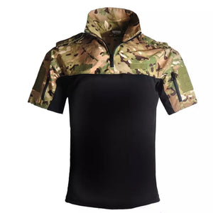 Short Sleeve Military Tactical Shirt - Multi-cam