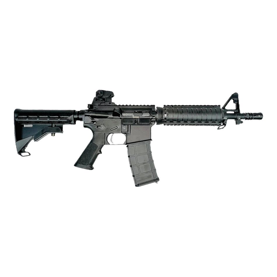 Golden Eagle M4 7" Quad Rail CQB Gas Blowback Gel Blaster Rifle Replica - GBBR - Black - MC6624M