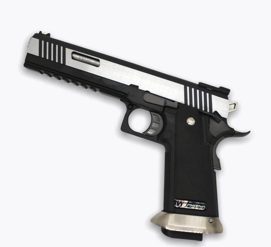 WE-Tech Hi-Capa 6" I-REX Competition Gas Blowback Gel Blaster – Two Tone