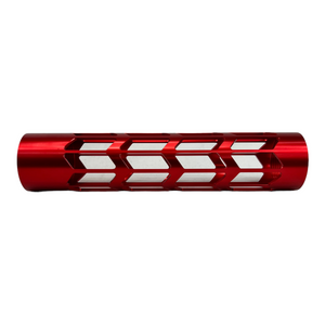 Aztech Innovations Skeletonized CNC Hand Guard - 200mm Size - Red