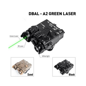 DBAL-A2 PEQ - IR & Green Laser/Torch Unit - full functionality - Black or Tan