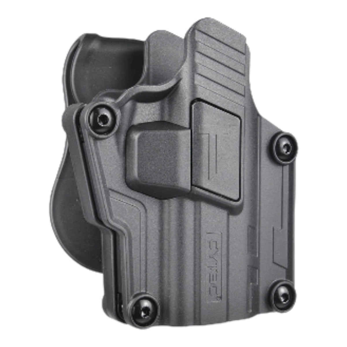 Cytac MegaFit Gen 2 Universal Holster with Belt Paddle Attachment - Right Hand - Black- CY-UHFSG2