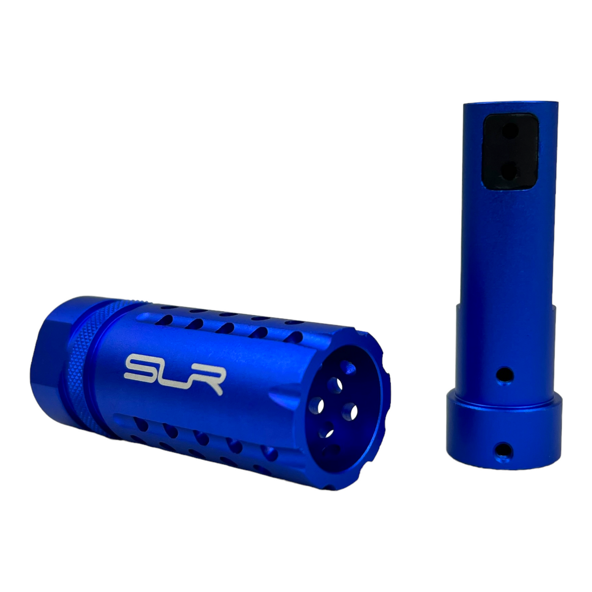 SLR Flash Suppressor Type B - with adjustable integrated hopup & 14mm CCW Thread - 19B - Blue