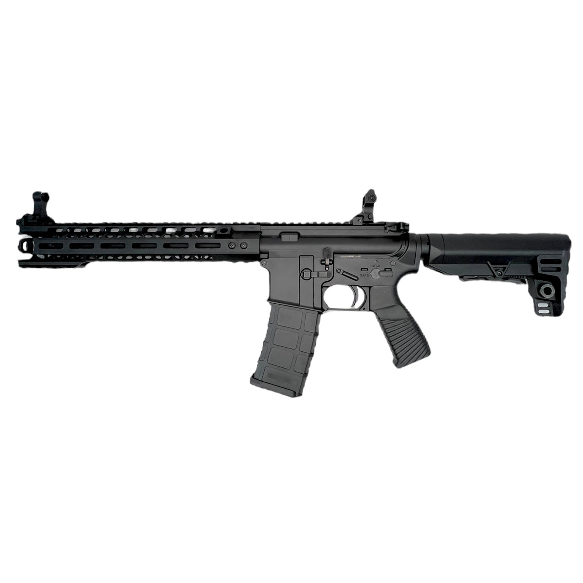 Golden Eagle M4 13" M-Lok Cobra Gas Blowback Gel Blaster Rifle Replica - GBBR - MC6598M Black