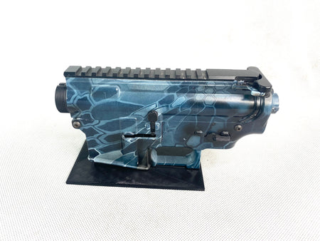 Wells Metal Receiver - Hydro Dipped Blue Kryptek