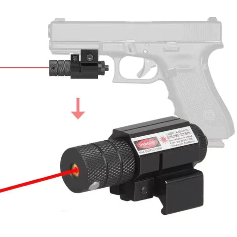 Laser Sight (Red) - Suitable for Gel Blaster Pistols and Rifles with Picatinny Rail Mount